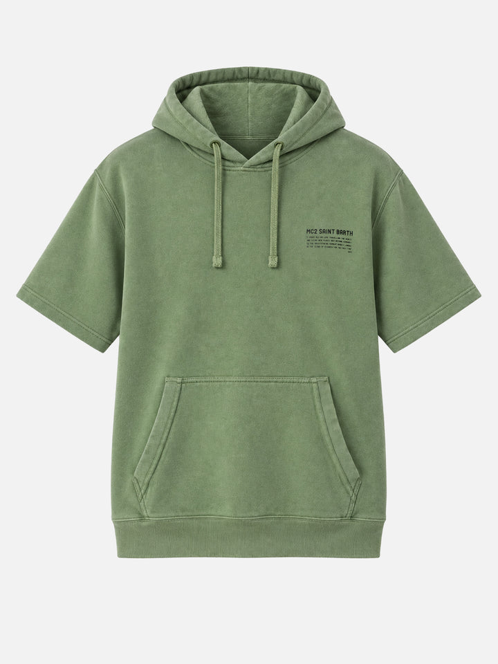 Sudadera de manga corta verde Mike 