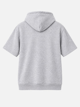 Mike grey short-sleeve hoodie