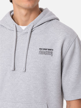Mike grey short-sleeve hoodie