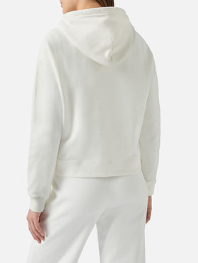 Mindy cotton hoodie with St. Barth Sport Club print