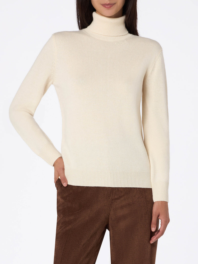 Woman white Moody fine-ribbed sweater