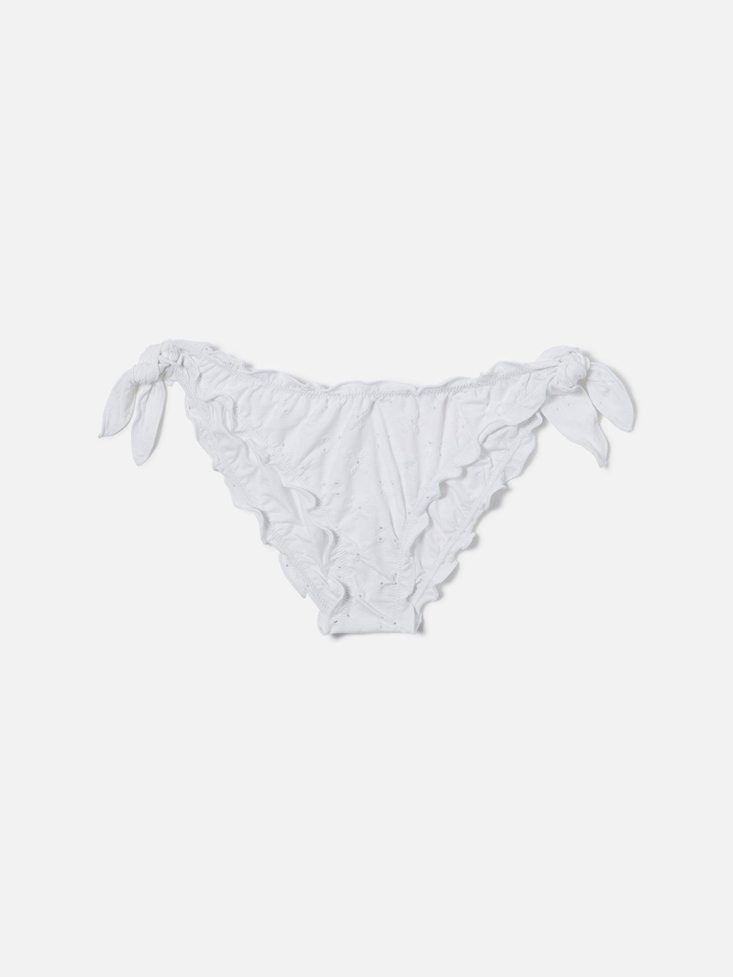 Slip mare Moon classico in tessuto sangallo bianco