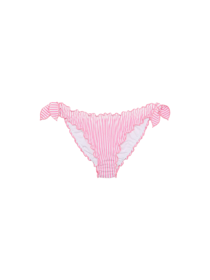 Klassischer Seersucker-Triangel-Bikini Sagittarius Moon mit Streifenprint