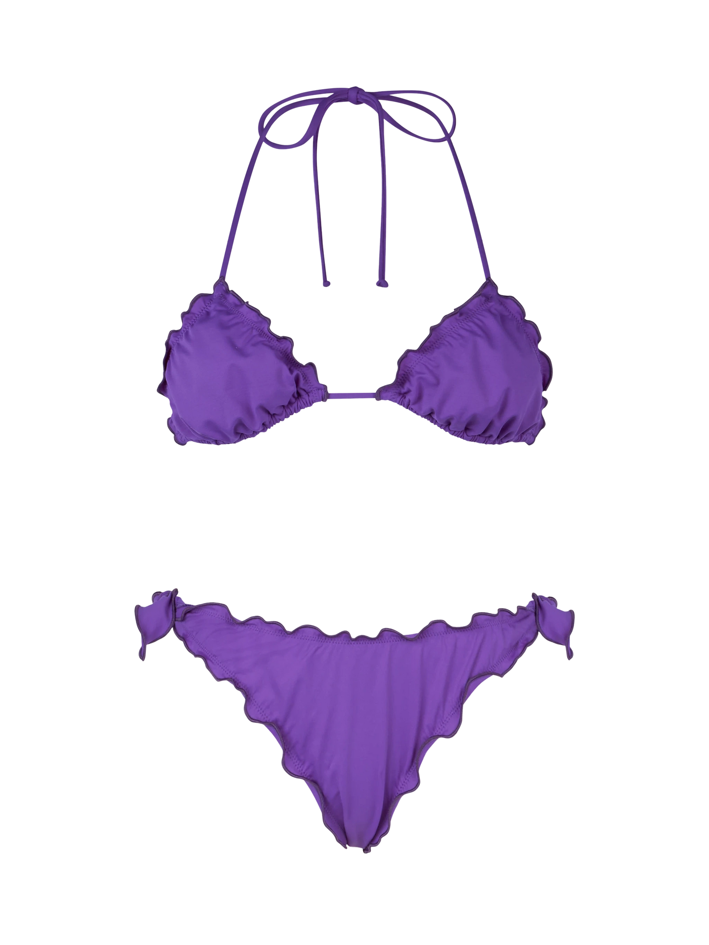 Bikini a triangolo classico viola da donna Sagittarius Moon