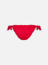 Woman red classic swim briefs Moon