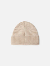 Woman beige cashmere blend hat Moss