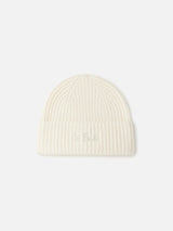 Woman white cashmere blend hat Moss