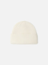 Woman white cashmere blend hat Moss