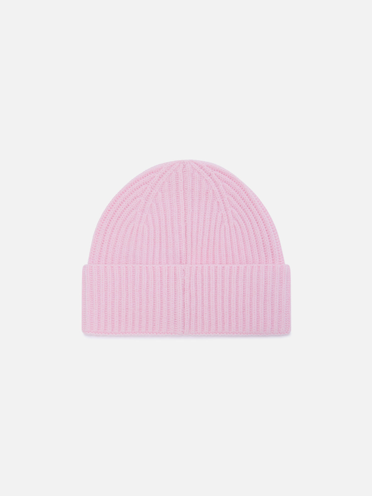 Pink Moss alpaca wool blend beanie with logo embroidery