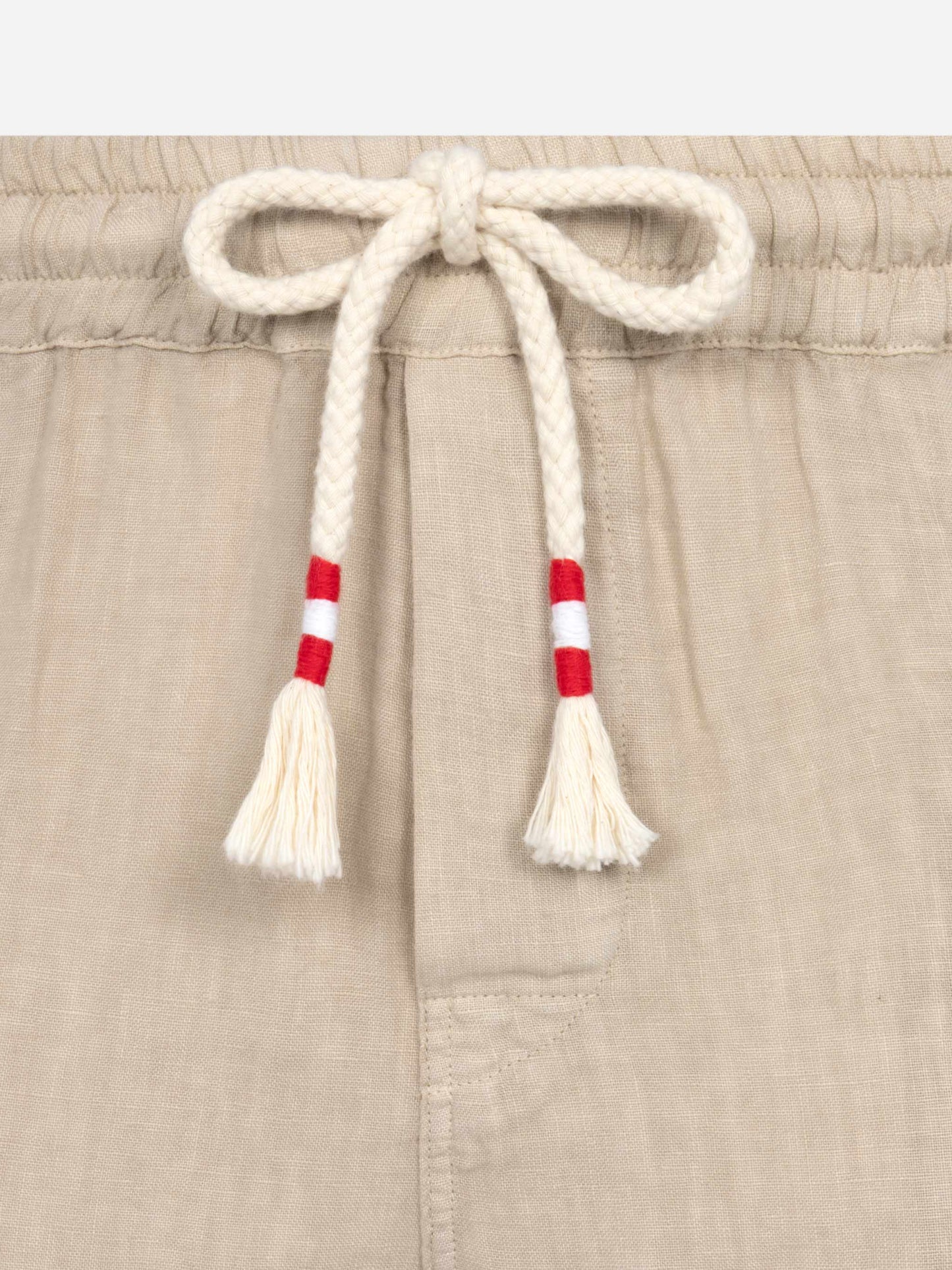 Beige linen bemuda Marseille