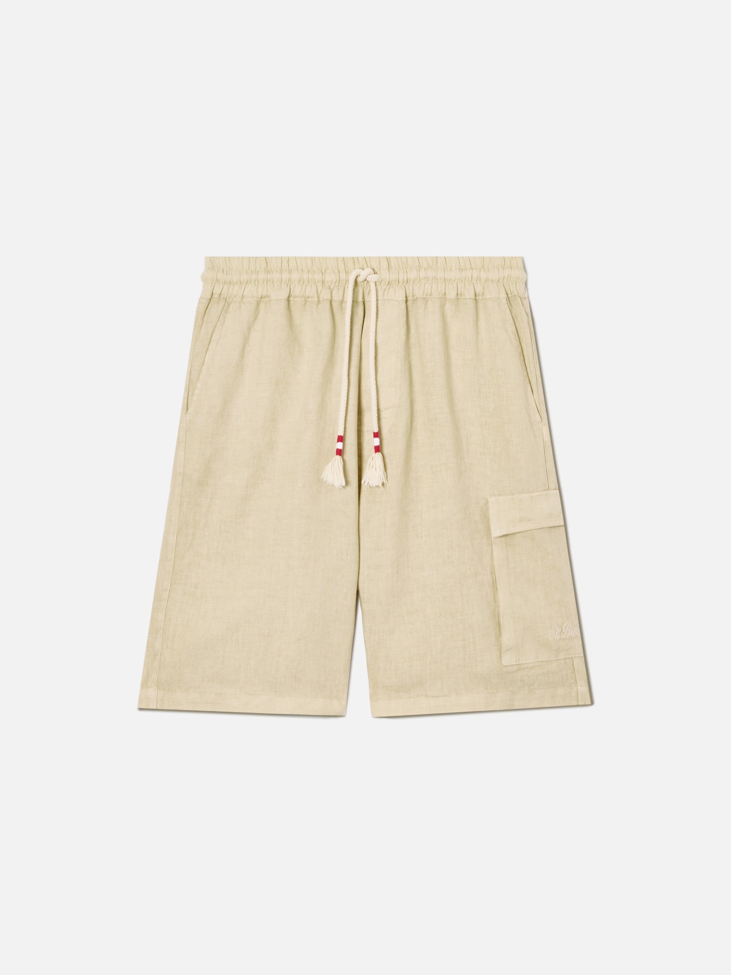 Marseille beige linen bermuda shorts