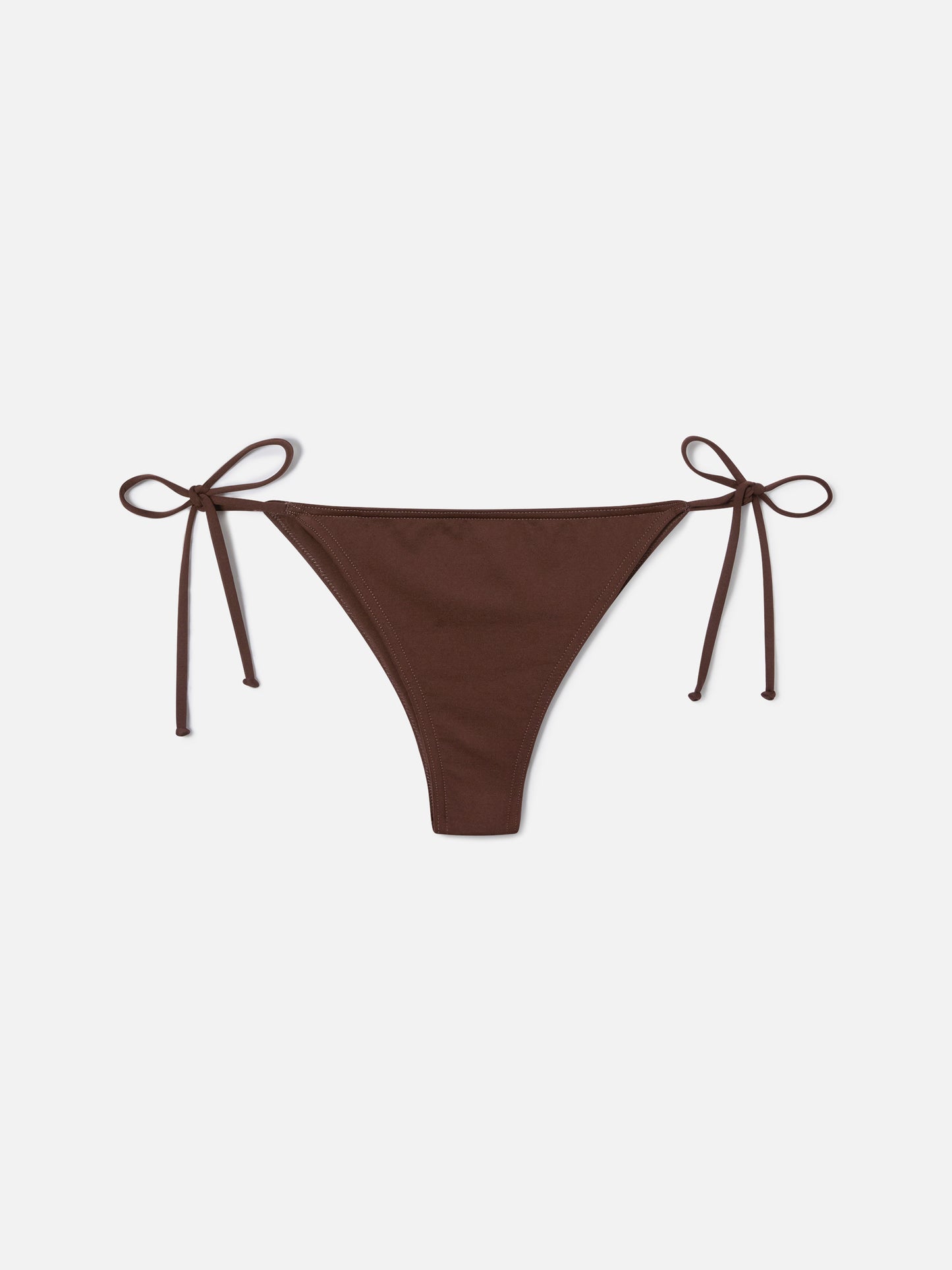 Slip mare Marielle brasiliano con laccetti marrone 