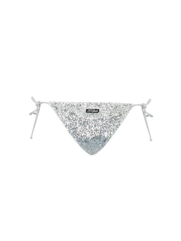 Badeslip für Damen mit silbernen Pailletten Marielle