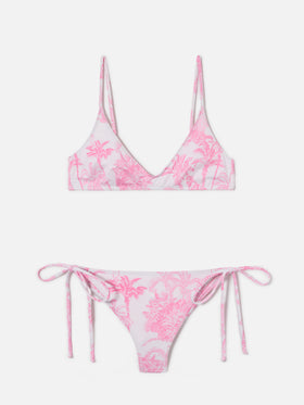Bikini Paloma Marielle con stampa toile de jouy rosa