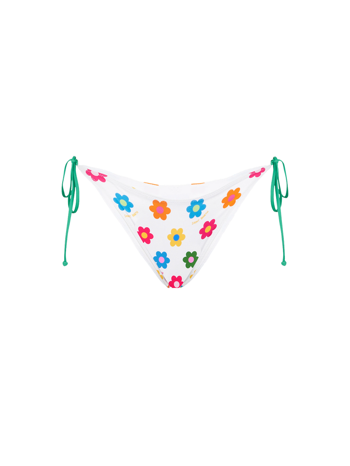 Bandeau-Bikini für Damen mit Gänseblümchen-Print