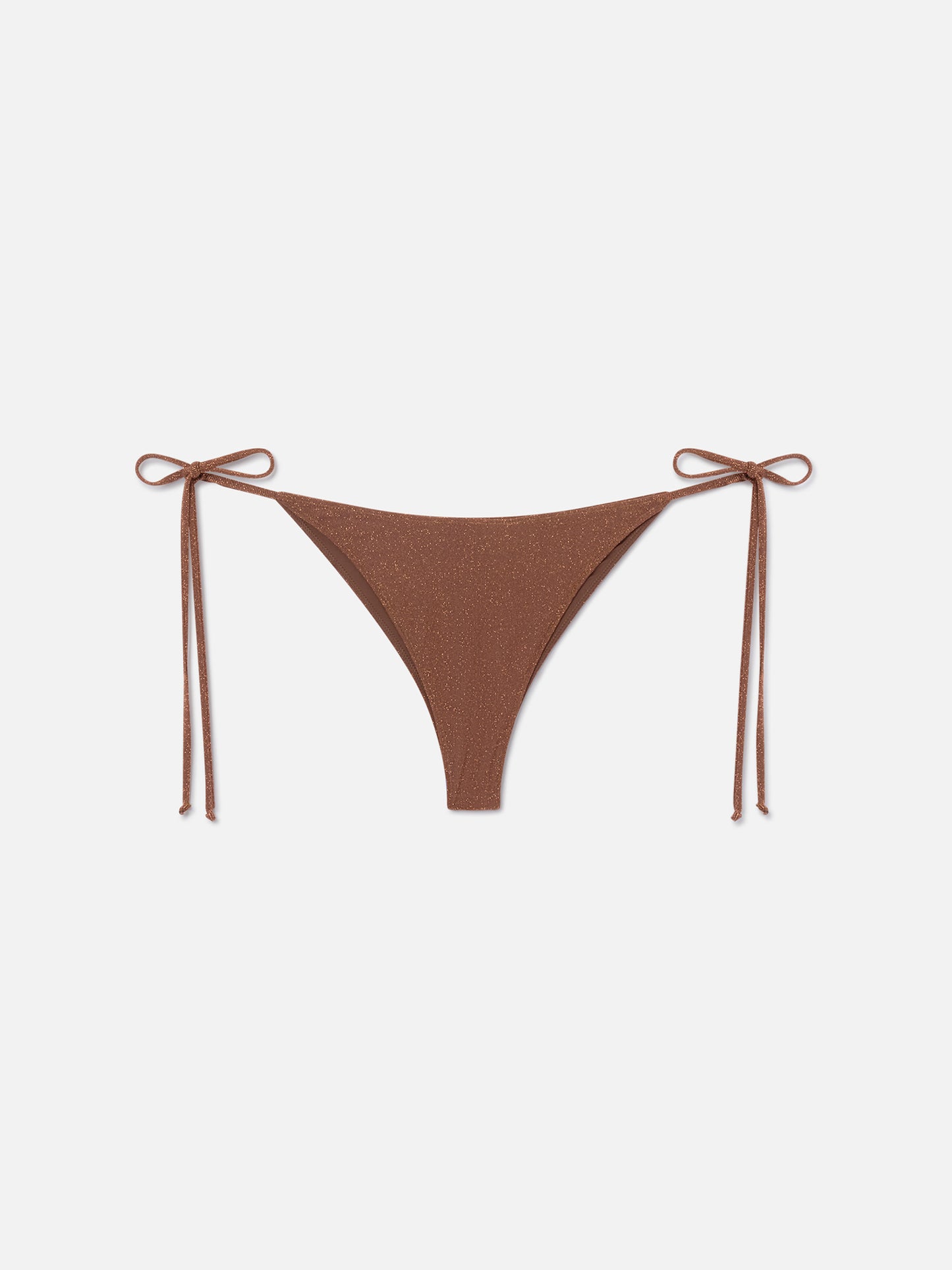 Slip mare Marielle in lurex marrone tinta unita