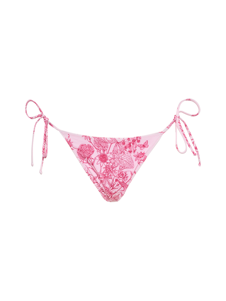 Classic triangle bikini Leah Marielle with toile de jouy print