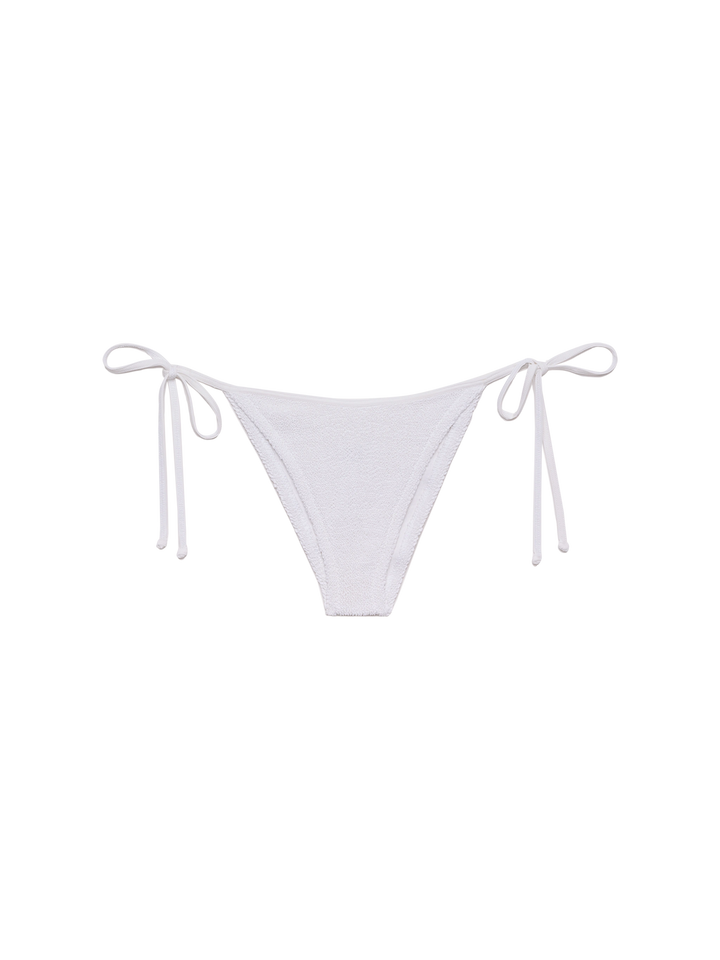 Classic triangle crinkle bikini Leah Marielle in white - MC2 Saint Barth