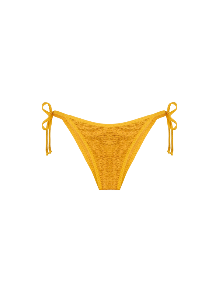 Woman ochre crinkle triangle bikini - MC2 Saint Barth