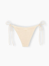 Woman beige classic crinkle swim briefs Marielle