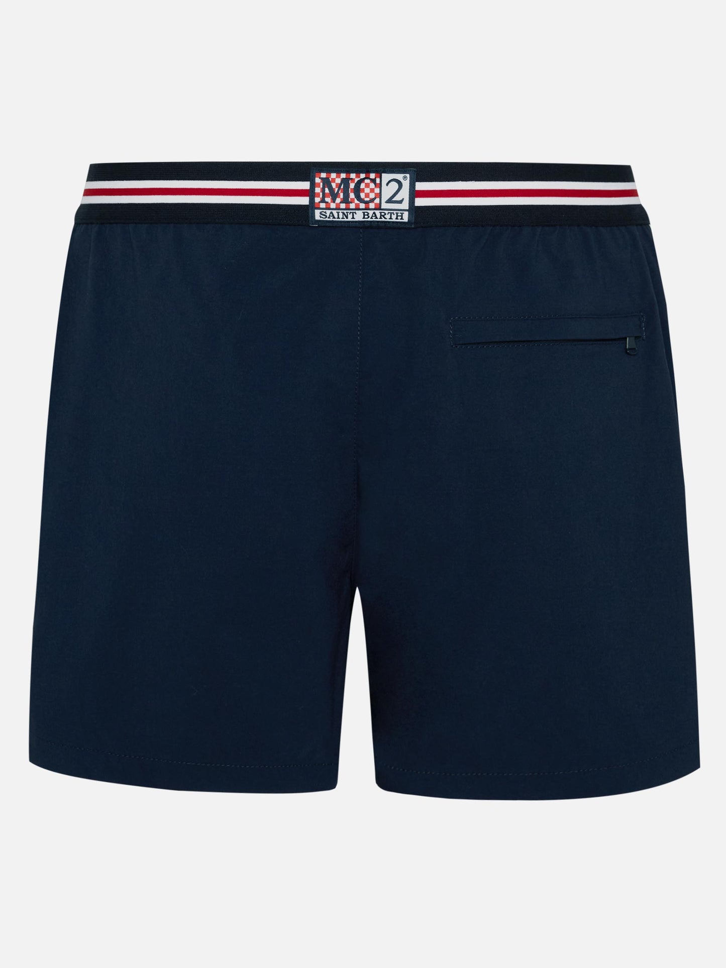 Navy blue fitted cut swim shorts Nad