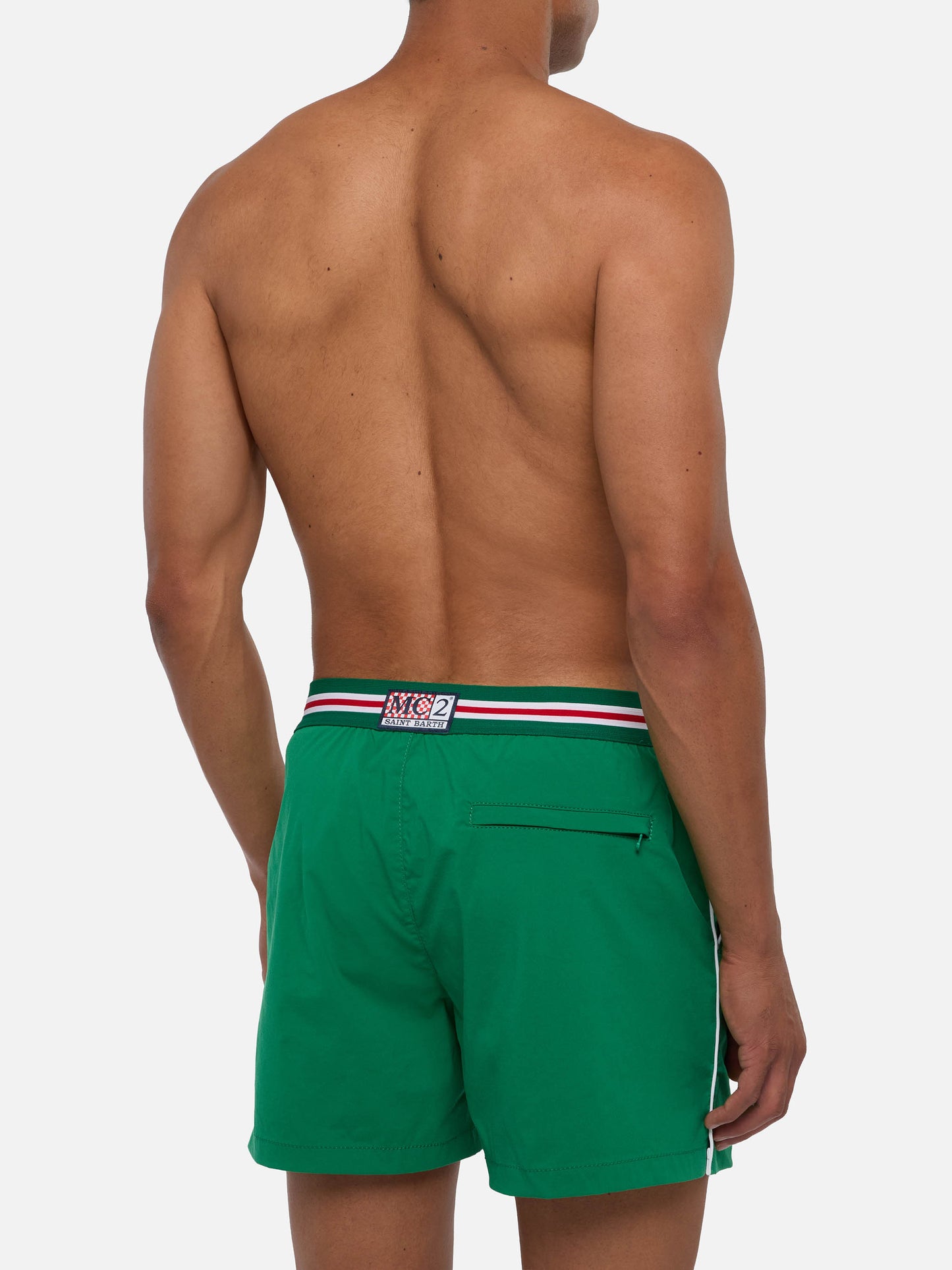 Green fitted cut swim shorts Nad