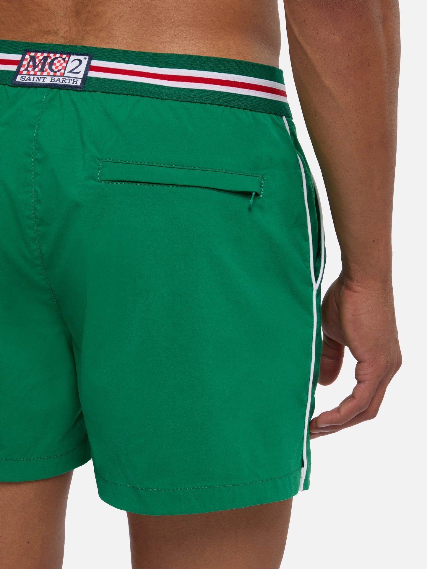 Green fitted cut swim shorts Nad