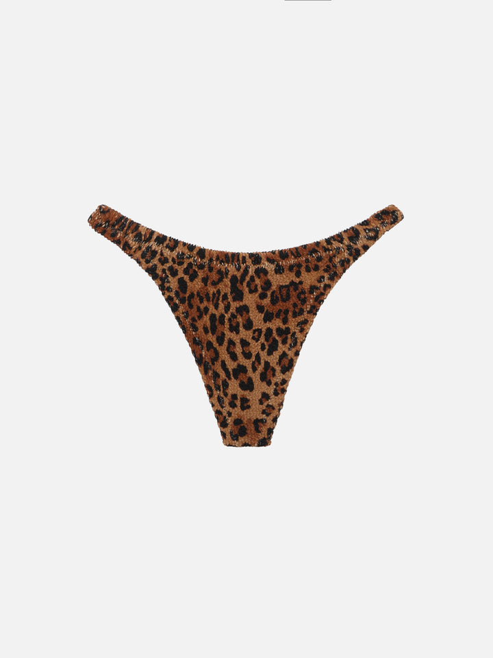 Naomi slip mare cheeky con stampa leopardata