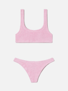 Bikini Naima Naomi in tessuto crinkle rosa