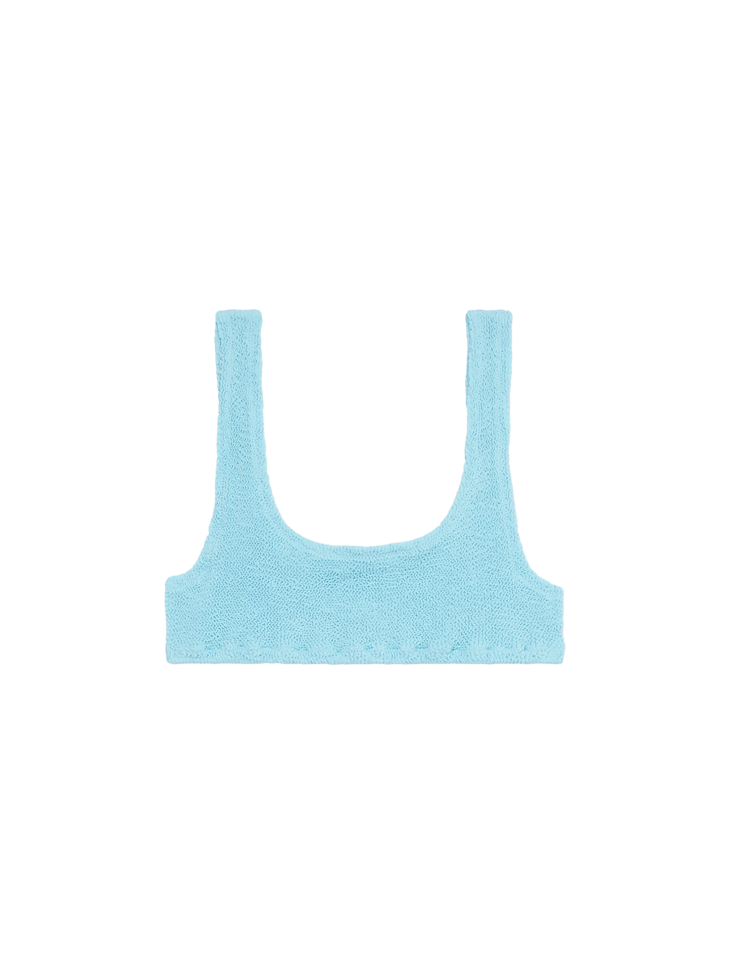 Hellblaues klassisches Crinkle-Bralette für Damen Naima