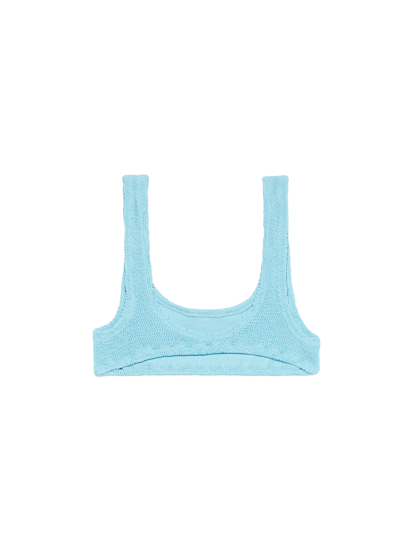 Hellblaues klassisches Crinkle-Bralette für Damen Naima
