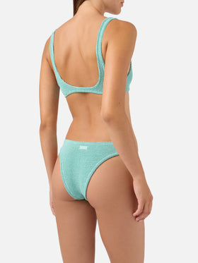Bikini Naima Elise en crinkle vert sauge 