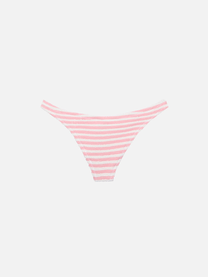 Naomi cheeky swim briefs with striped print