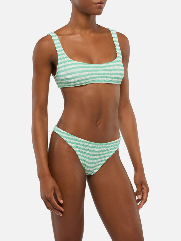 Crinkle classic bralette top Naima Naomi with striped print