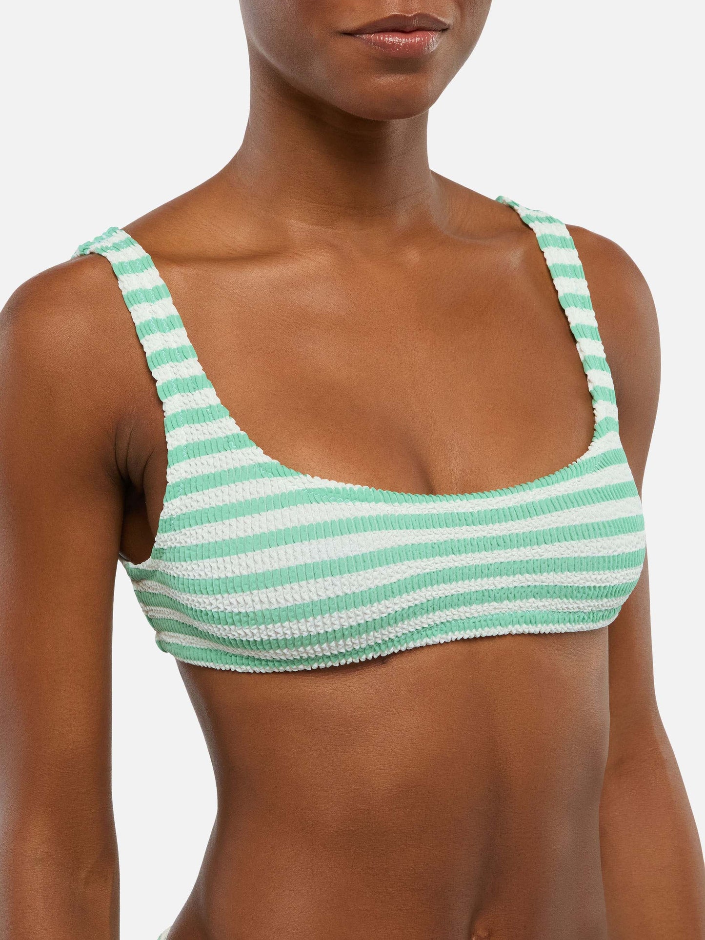 Crinkle classic bralette top Naima Naomi with striped print