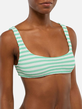 Crinkle classic bralette top Naima Naomi with striped print