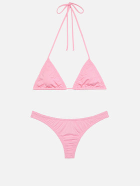 Nilly top triangolo classico rosa - Nalu slip mare cheekiest color rosa