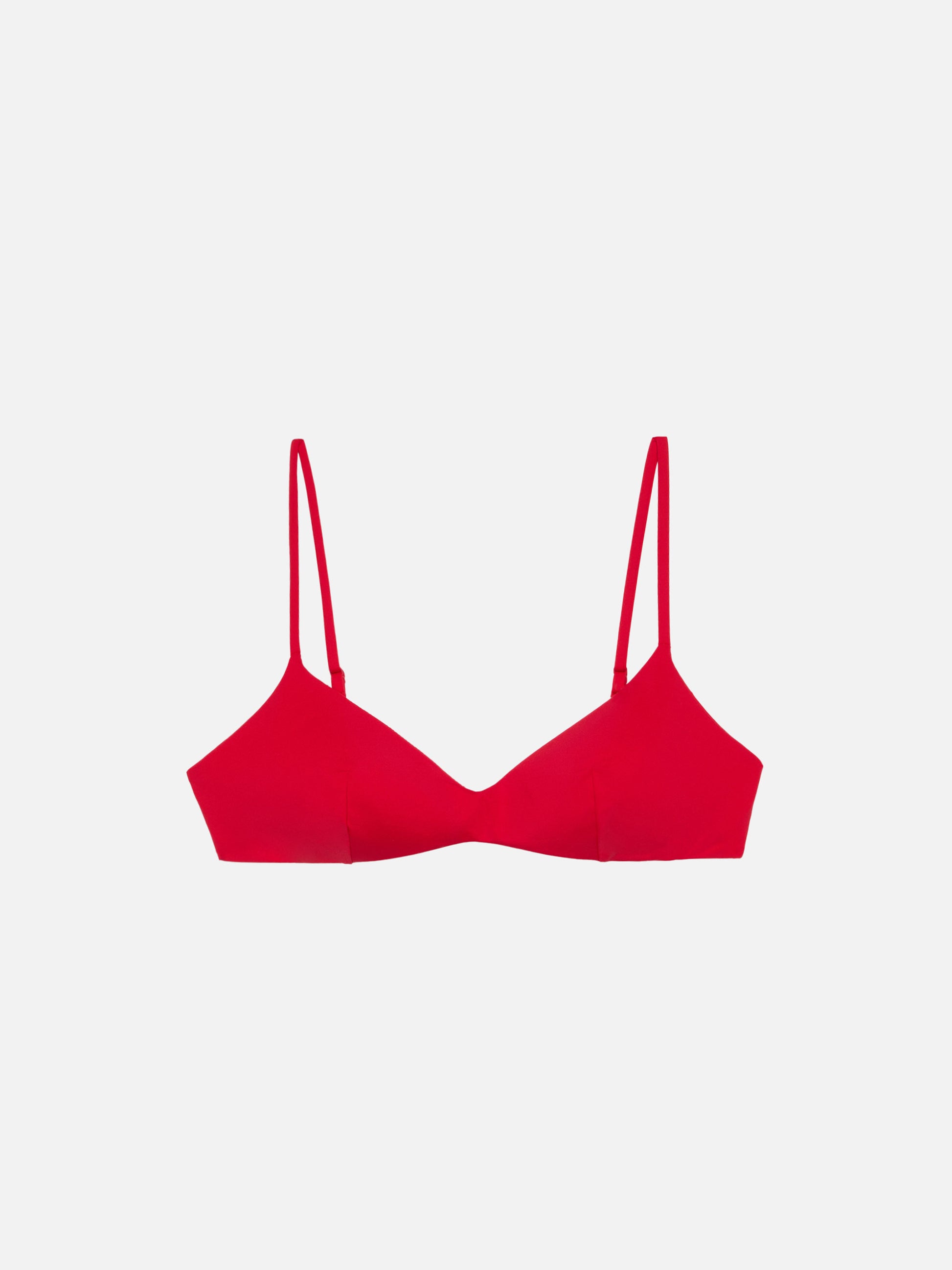 May red scoop bralette top - MC2 Saint Barth
