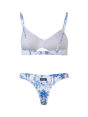 Damen Toile de Jouy U-Ausschnitt-Bralette-Bikini May Naomi