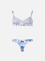 Bikini da donna con bralette scollo toile de Jouy May Naomi