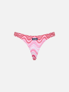Braguita de bikini cheeky de punto raschel para mujer Naomi 