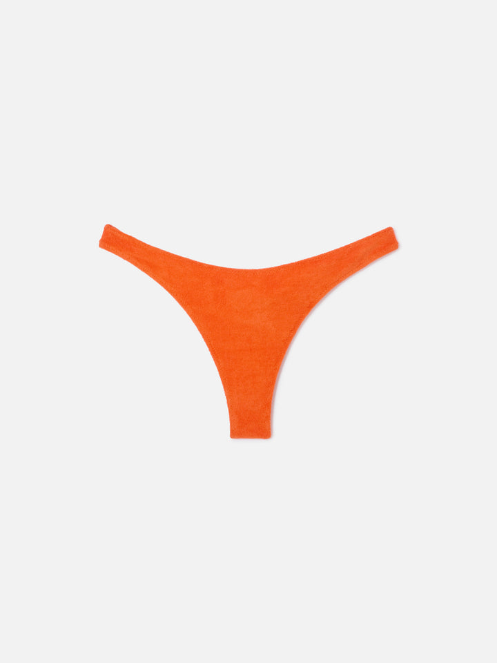 Slip mare Naomi cheeky arancione in spugna