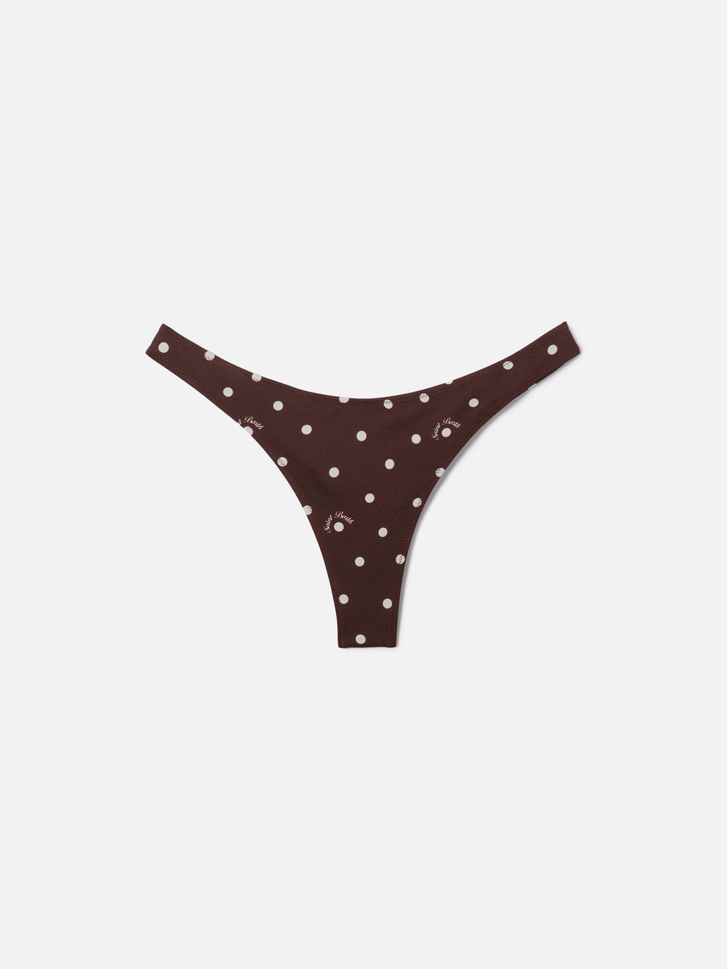 Naomi brazilian bikini bottoms with all-over polka dot print