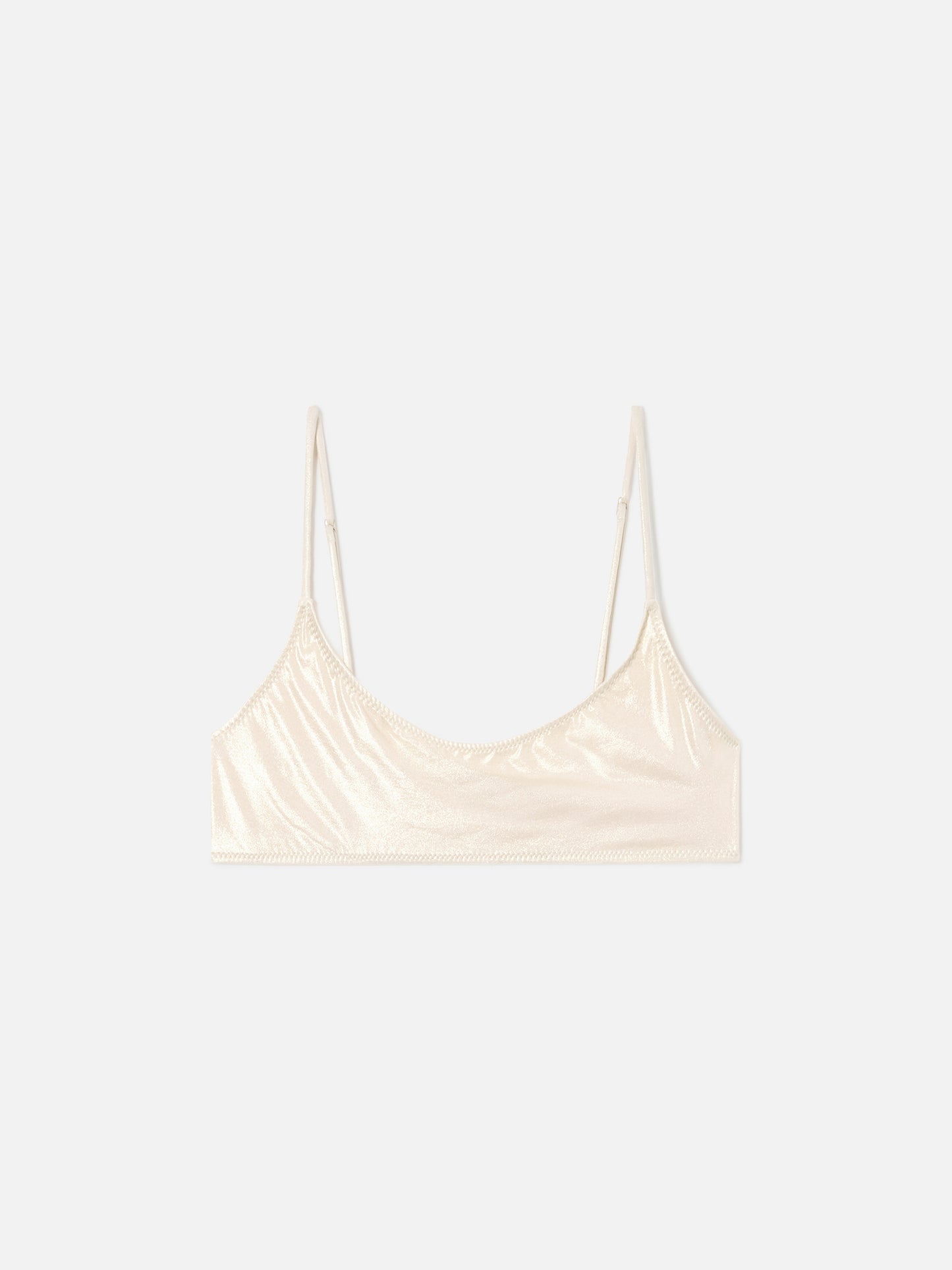 Top bikini Sadie bralette laminato oro