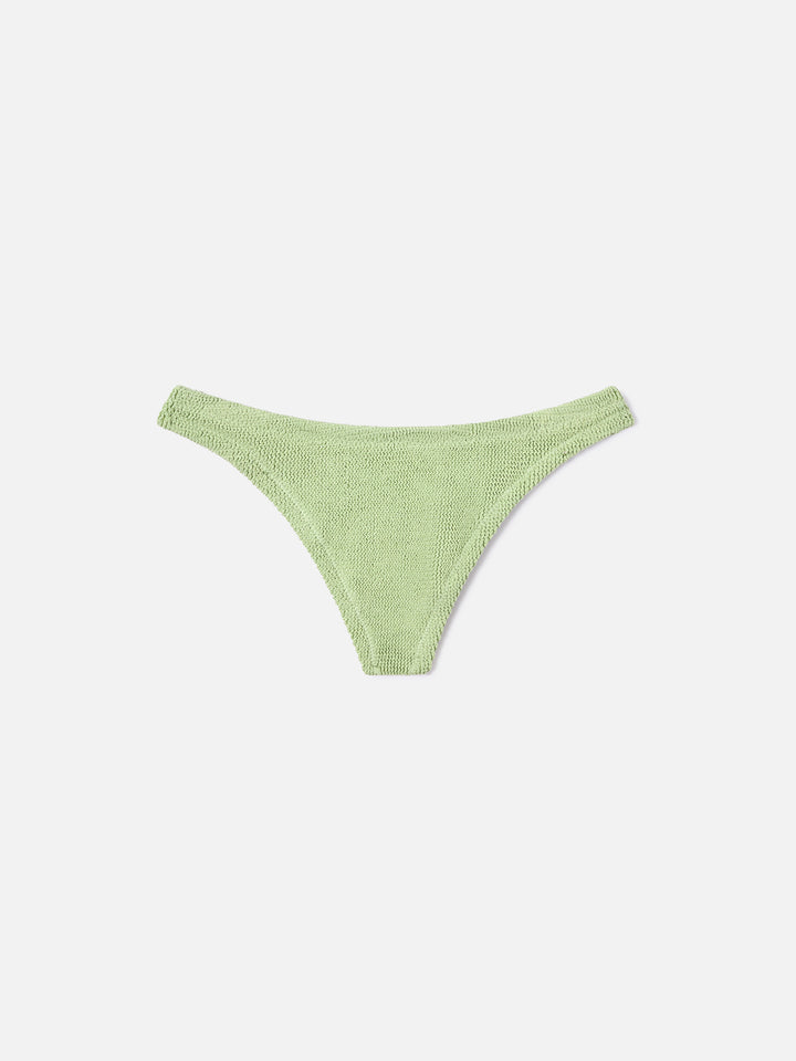Bikini Naima Naomi in tessuto crinkle lurex verde chiaro