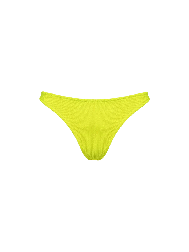 Klassischer Crinkle-Bikini für Damen in Neongelb, Naima Naomi