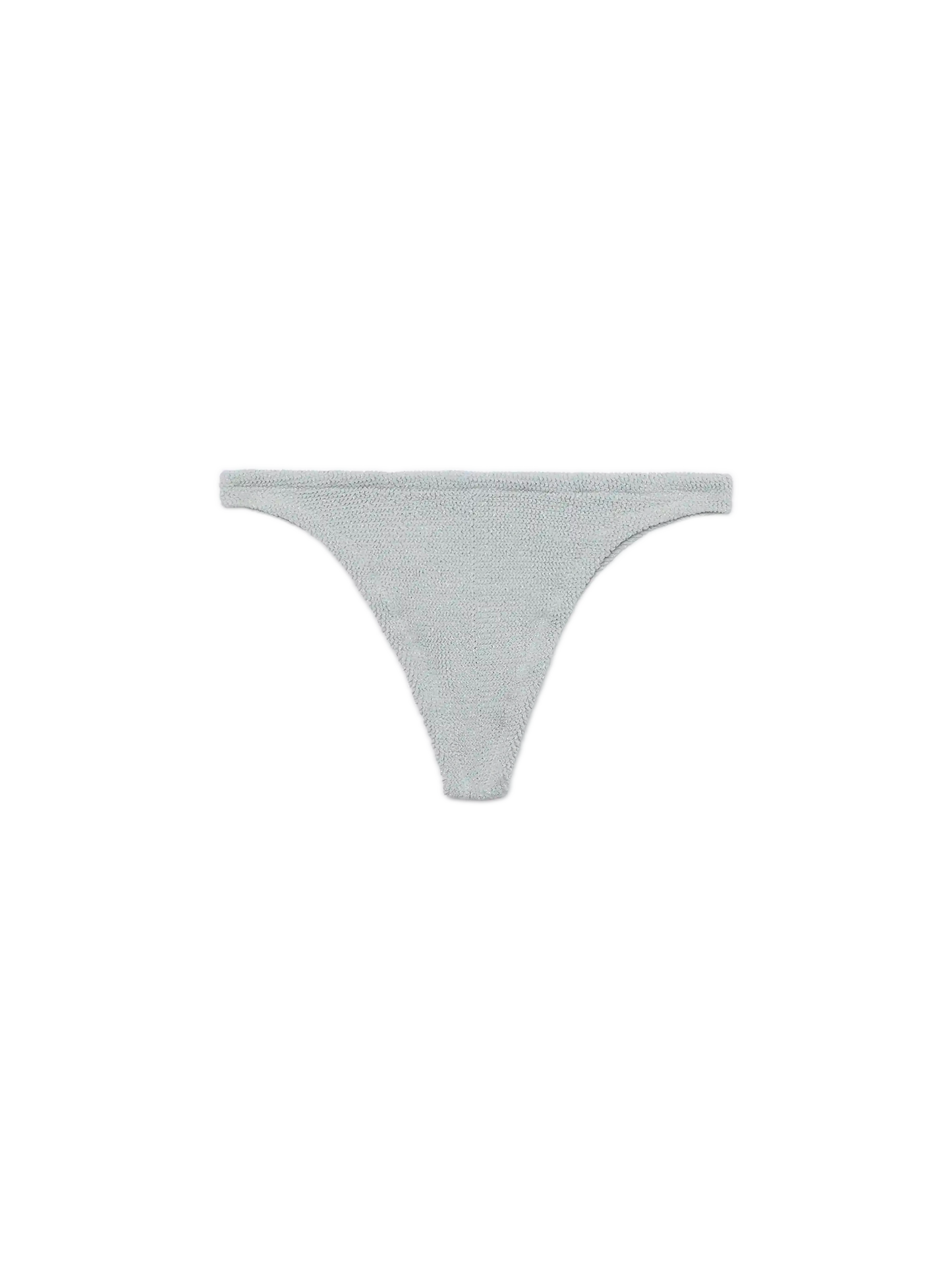 Naomi slip mare cheeky in crinkle lurex color argento