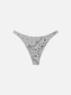 Naomi cheeky swim briefs with bandanna print