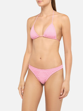 Nilly top triangolo classico rosa - Nalu slip mare cheekiest color rosa