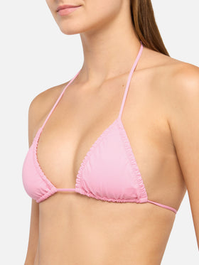 Nilly top triangolo classico rosa - Nalu slip mare cheekiest color rosa